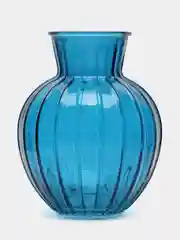 Индиго ваза для цветов Белла, 20 см, настольная