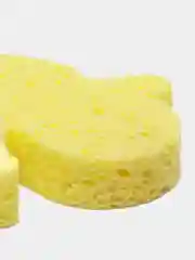 Желтый мочалка детская/ губка для купания малышей 0+