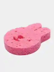 Розовый мочалка детская/ губка для купания малышей 0+