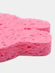 Розовый мочалка детская/ губка для купания малышей 0+