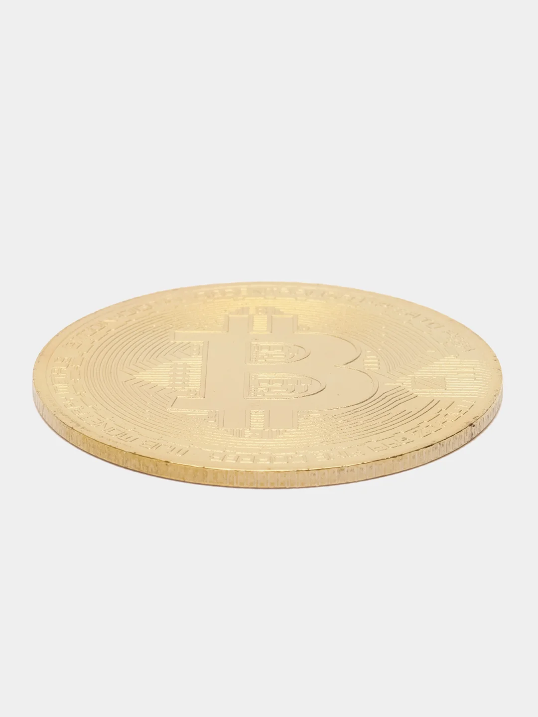 Монета Биткоин / Bitcoin / Сувенирная монета / Сувенир