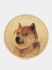 Монета Догикоин / Dogecoin / Сувенирная монета / Сувенир