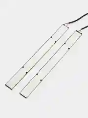 Черный new GALAXY Дневные ходовые огни, LED 28шт, метал. корп., 170мм, 12V, белый, 2шт.