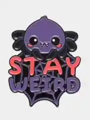 Пин / значок Милый паук с надписью Star Weird / Будь странным