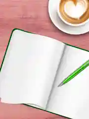 Лесной зеленый блокнот скетчбук А4, 64 листа Gatto Rosso. Angel Sketchbook. Проф-Пресс