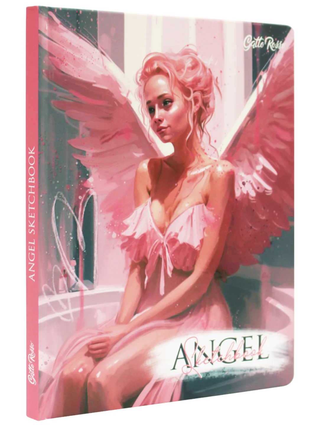 Лесной зеленый блокнот скетчбук А4, 64 листа Gatto Rosso. Angel Sketchbook. Проф-Пресс