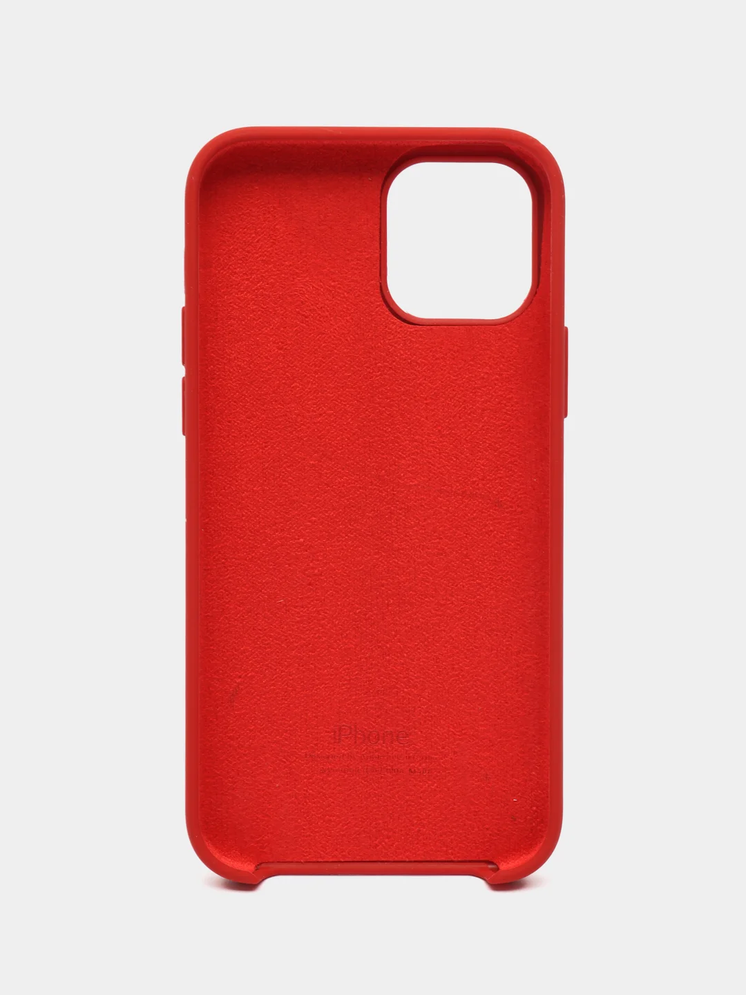 Красный чехол для iPhone 12 / 12 Pro, 6.1", cиликоновый