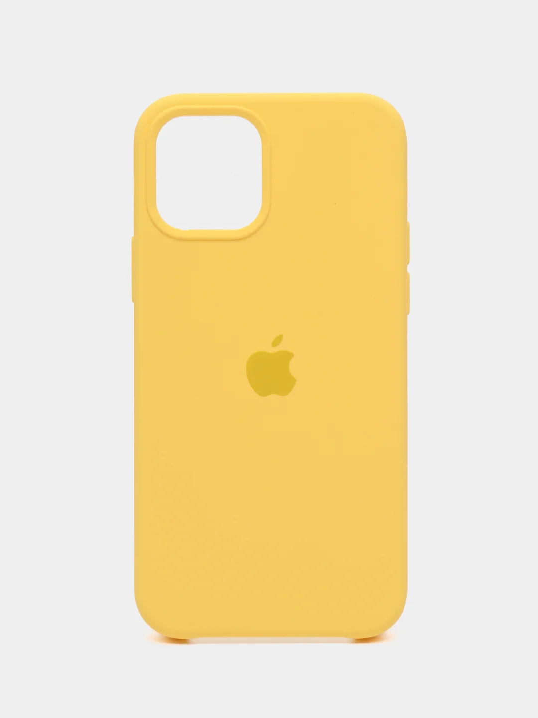 Желтый чехол для iPhone 12 / 12 Pro, 6.1", cиликоновый