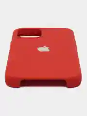 Красный чехол для iPhone 12 / 12 Pro, 6.1", cиликоновый