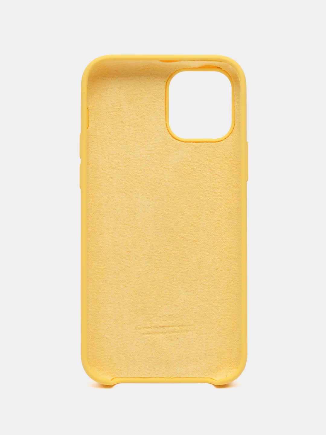 Желтый чехол для iPhone 12 / 12 Pro, 6.1", cиликоновый