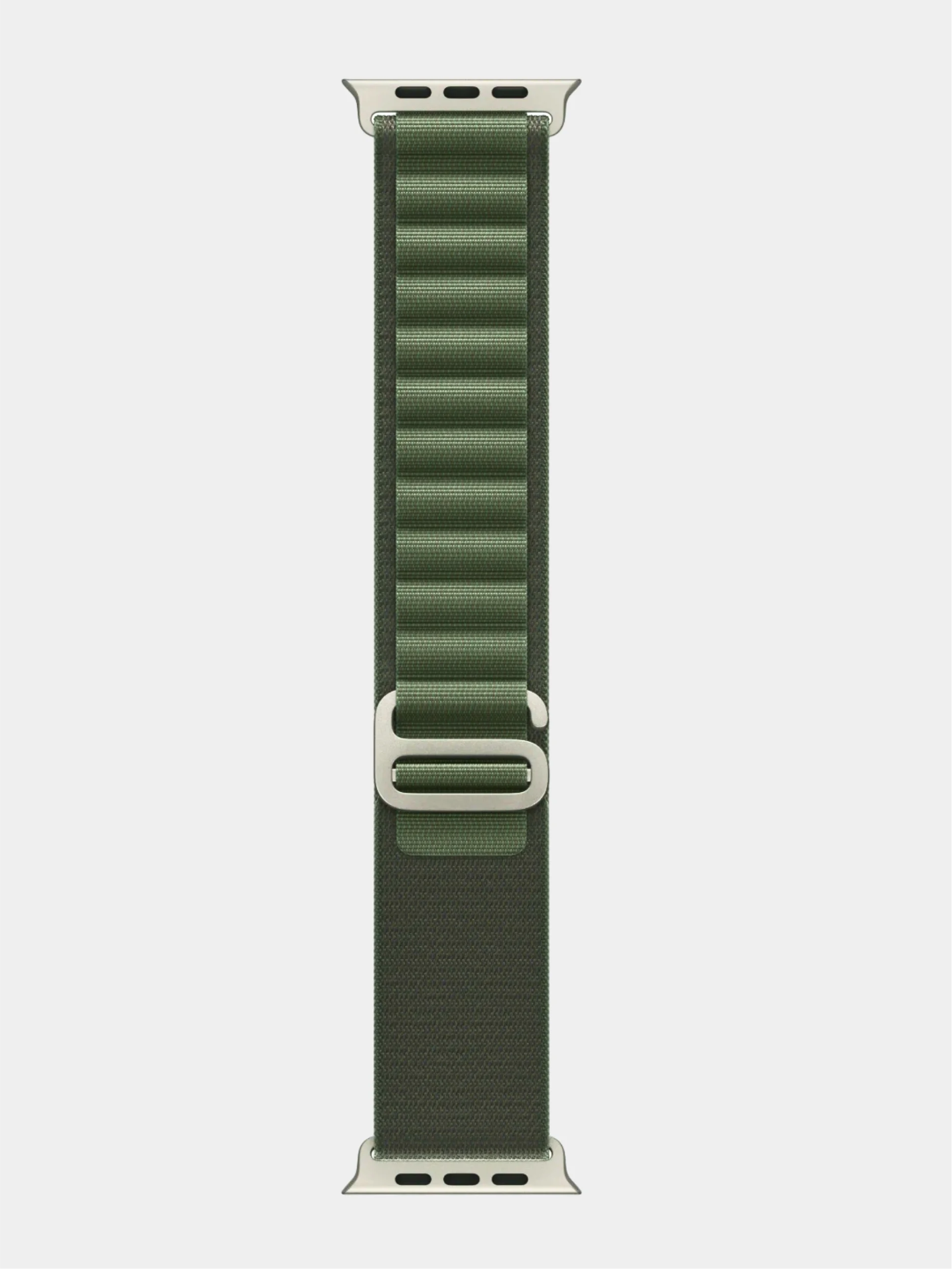 Зелёный хаки ремешок для смарт-часов Apple Watch Alpine Loop "Альпийская петля", нейлоновый, 42-49 мм