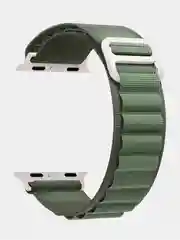 Зелёный хаки ремешок для смарт-часов Apple Watch Alpine Loop "Альпийская петля", нейлоновый, 42-49 мм