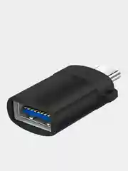 Черный адаптер переходник USB Type C на USB 3.0 otg