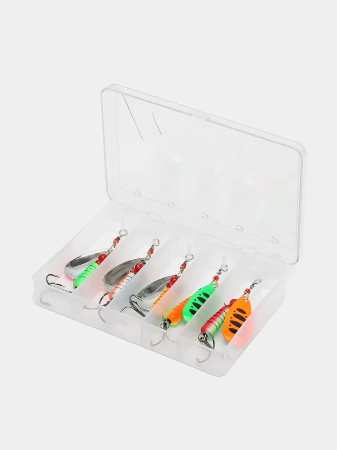 Розовый набор рыболовных уловистых блесен вертушка Aglia Long 8-9 г, 5 шт