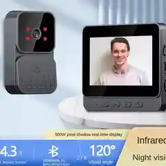 Умный, беспроводной, Wi Fi, видеозвонок, с дисплеем и функцией ночного видения, для дома