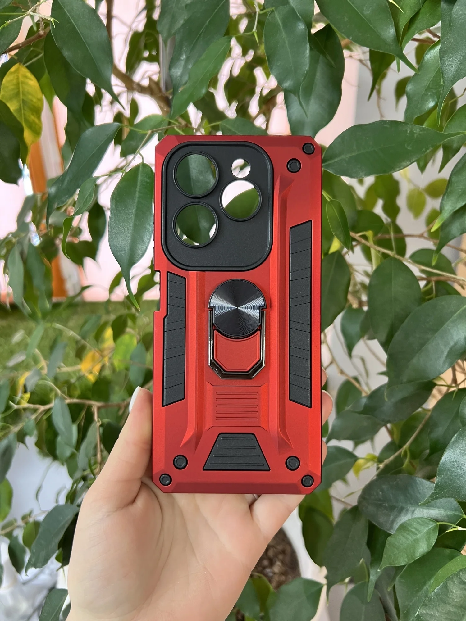 Красный чехол противоударный military для Infinix Hot 40 и 40 Pro / Инфиникс Хот 40 и 40 Про