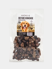 Лакомство для собак мелких пород КИОКО "Легкое конское", 50 г