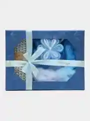 Голубой мочалки для тела, набор подарочный для душа, бани, сауны, ванны, бассейна