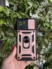 Розовый чехол противоударный armors для Xiaomi Poco M5s и Redmi Note 10 4G и Redmi Note 10S