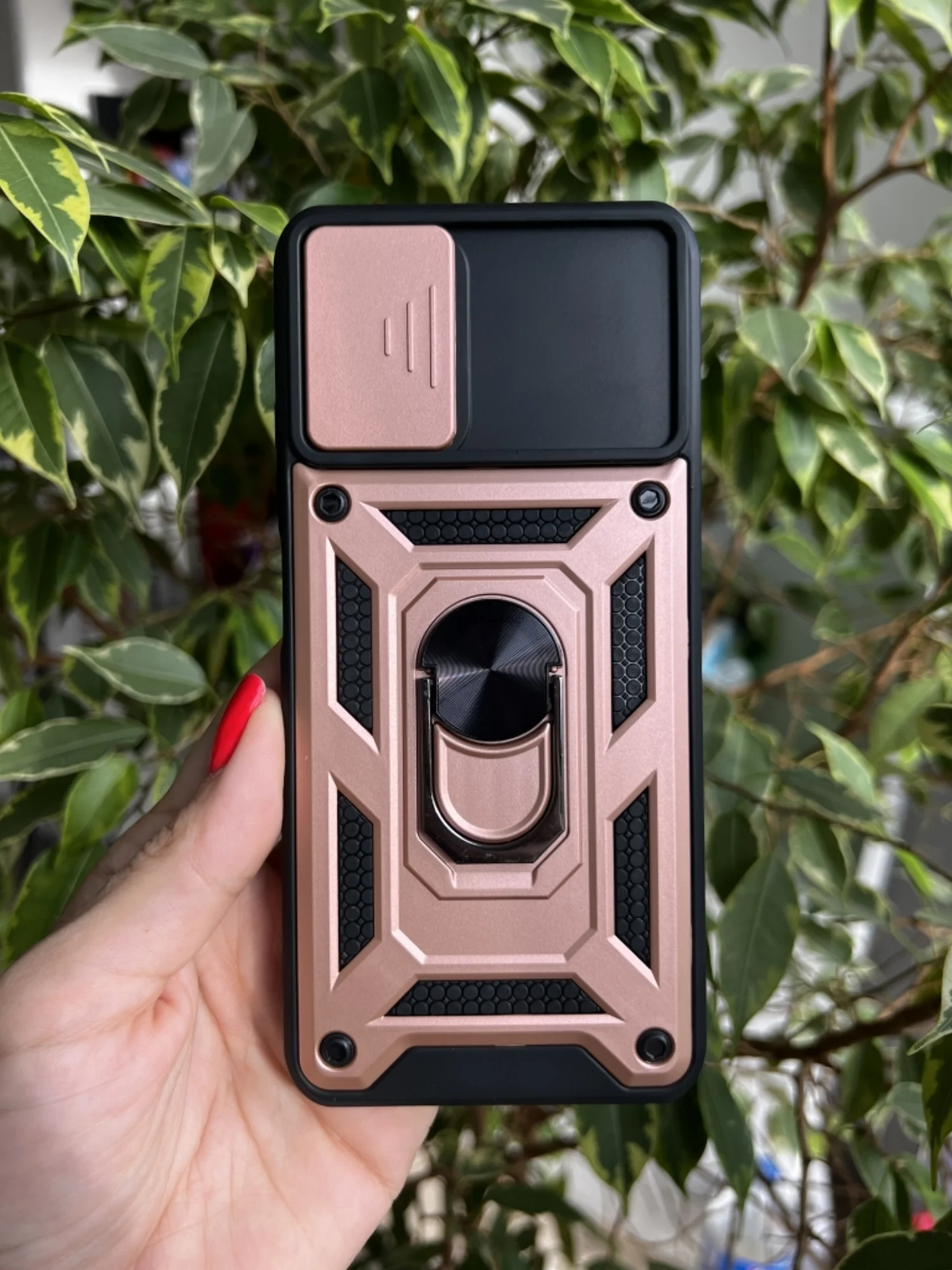 Розовый чехол противоударный armors для Xiaomi Poco M5s и Redmi Note 10 4G и Redmi Note 10S
