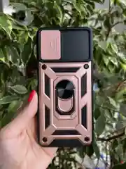 Розовый чехол противоударный armors для Xiaomi Poco M5s и Redmi Note 10 4G и Redmi Note 10S