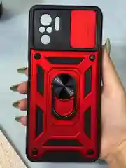 Красный чехол противоударный armors для Xiaomi Poco M5s и Redmi Note 10 4G и Redmi Note 10S