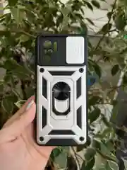 Серебряный чехол противоударный armors для Xiaomi Poco M5s и Redmi Note 10 4G и Redmi Note 10S