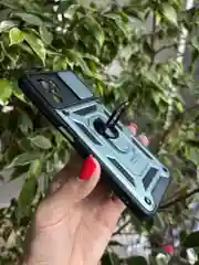 Зеленый чехол противоударный armors для Xiaomi Poco M5s и Redmi Note 10 4G и Redmi Note 10S