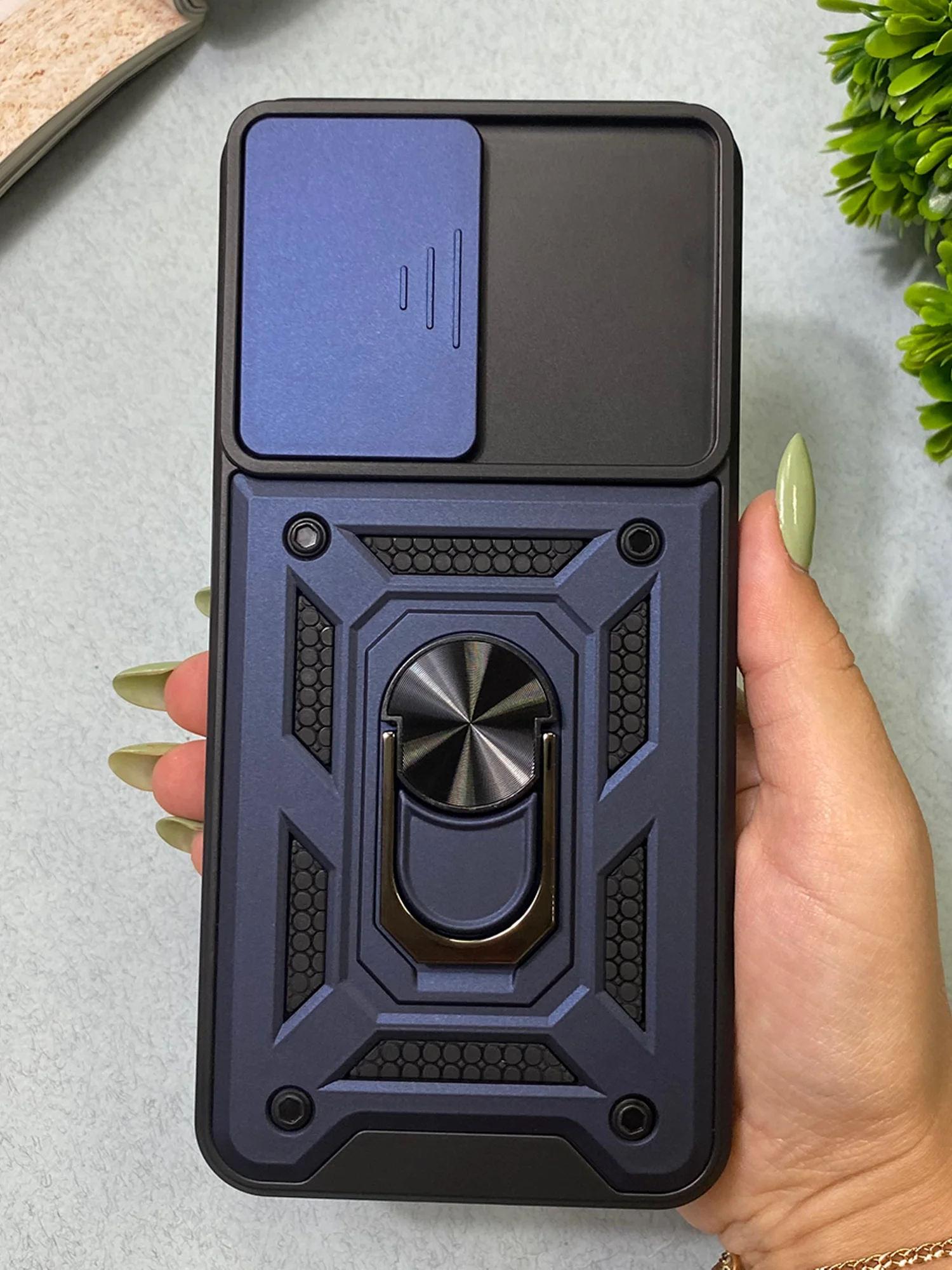 Темно-синий чехол противоударный armors для Xiaomi Poco M5s и Redmi Note 10 4G и Redmi Note 10S