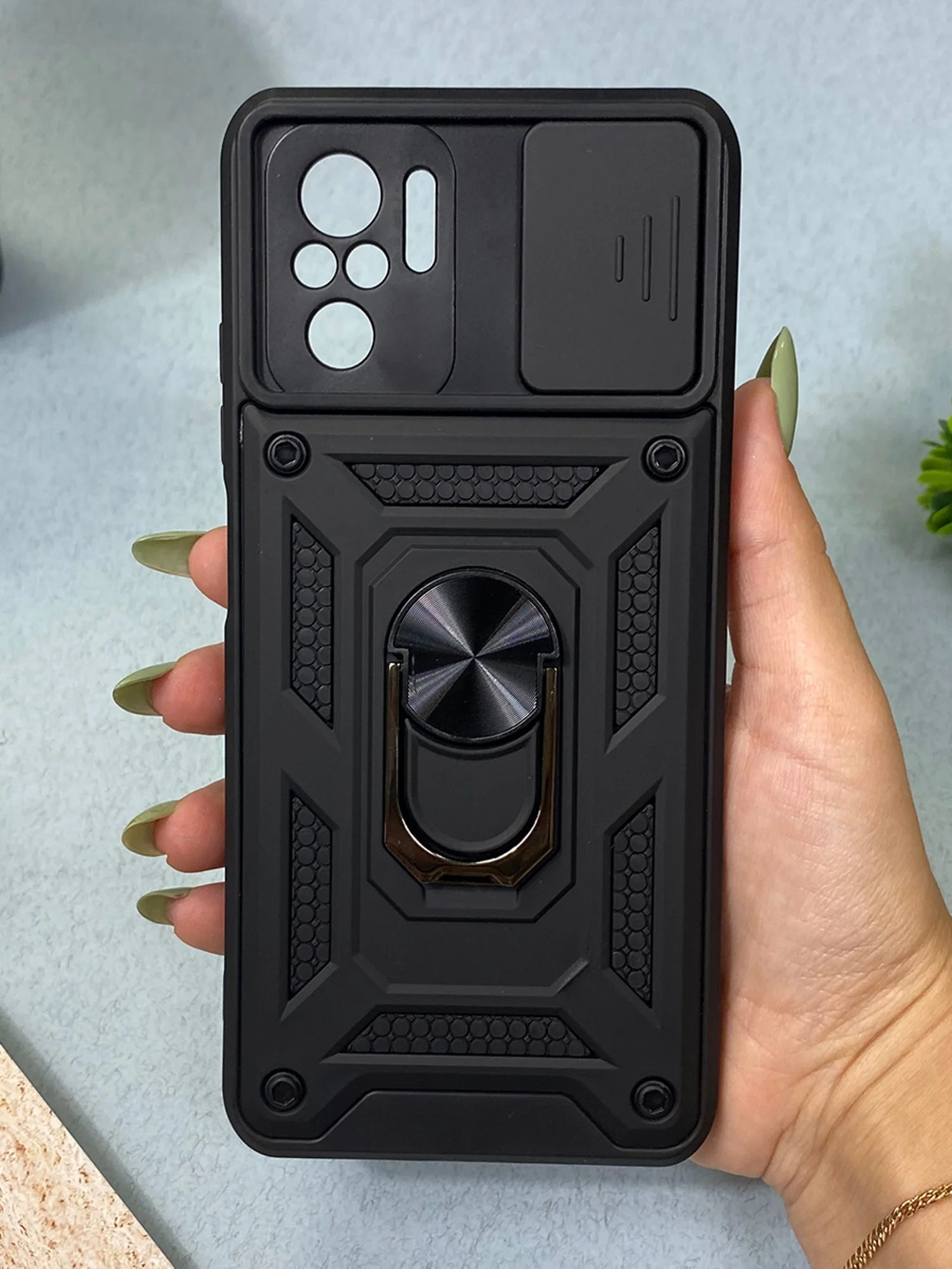 Черный чехол противоударный armors для Xiaomi Poco M5s и Redmi Note 10 4G и Redmi Note 10S