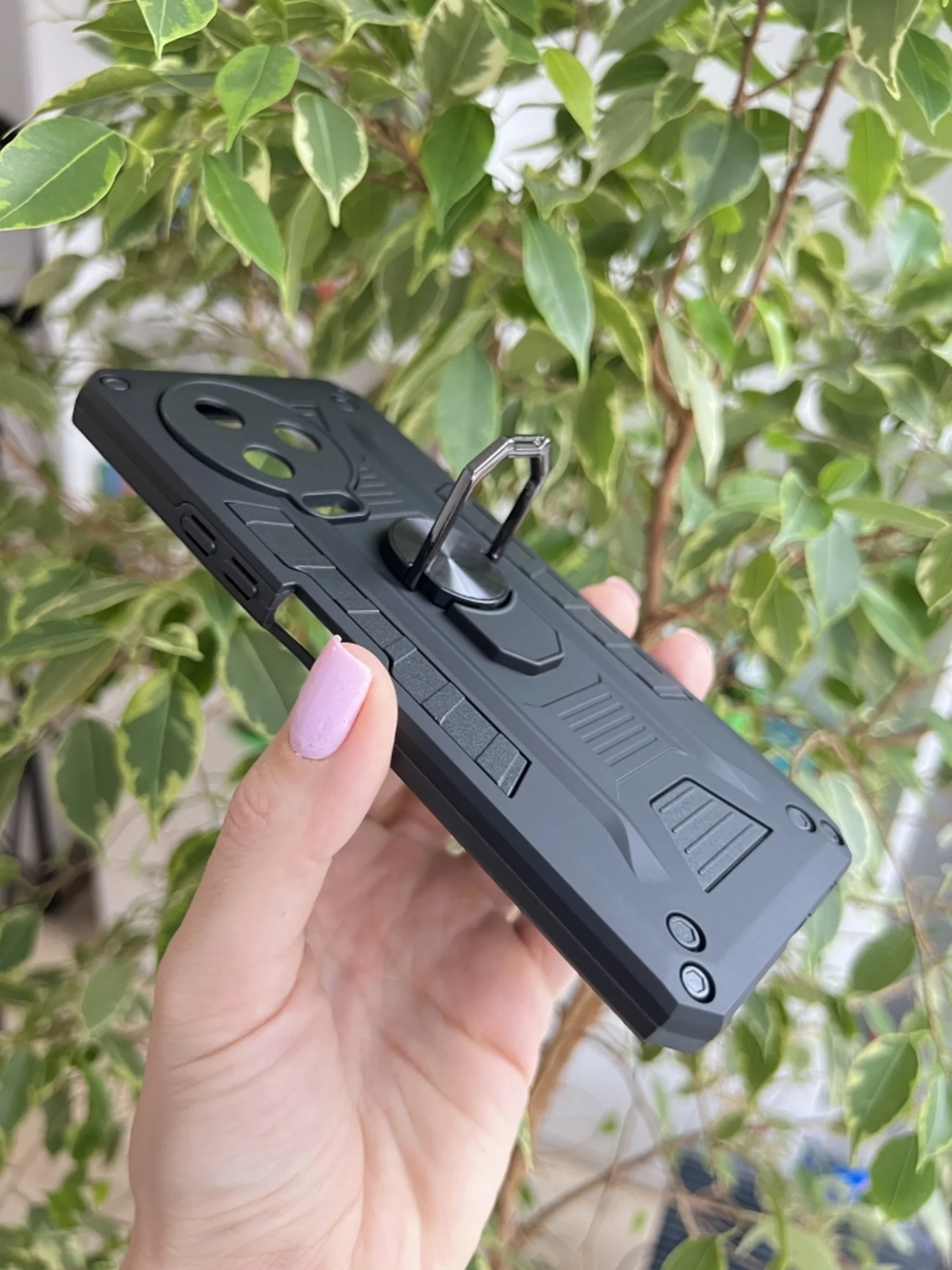 Черный чехол противоударный military для Infinix Note 12 Pro 4G и Note 12 2023
