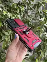 Красный чехол противоударный armors для Xiaomi Poco F4 GT / Поко Ф4 ГТ с защитой камеры