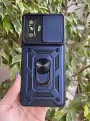 Серебряный чехол противоударный armors для Xiaomi Poco F4 GT / Поко Ф4 ГТ с защитой камеры