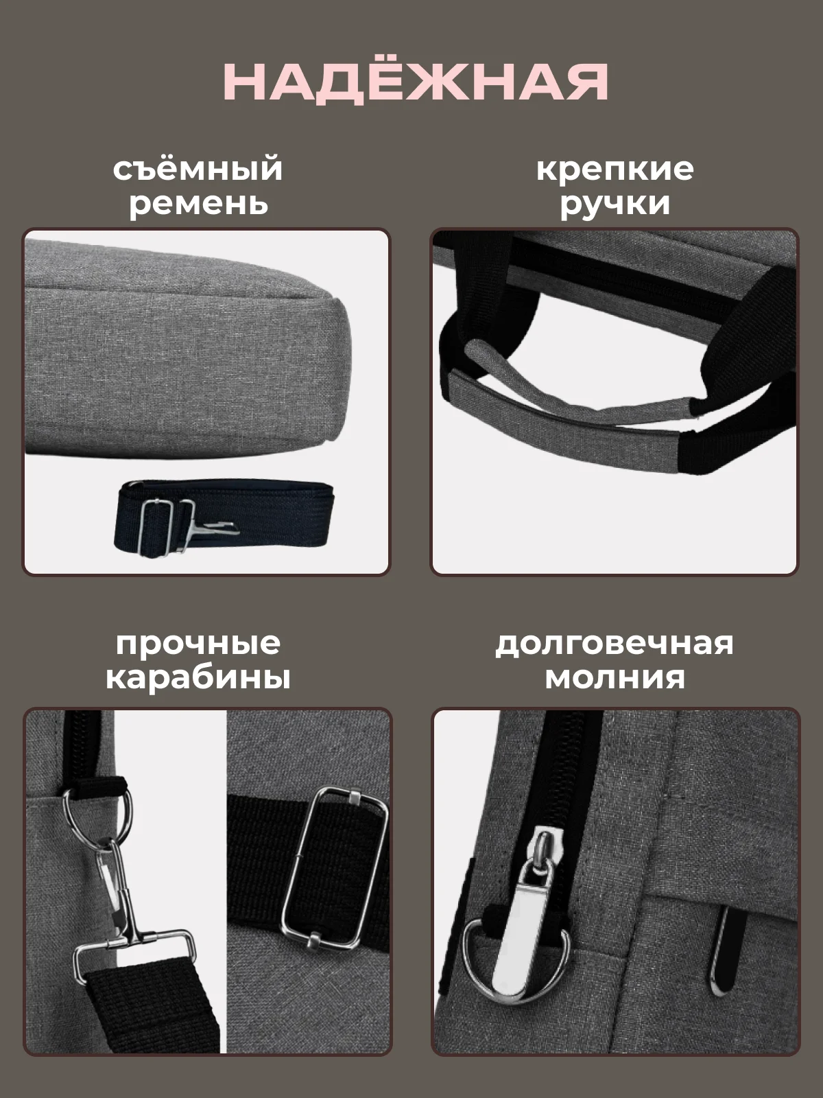 Черный сумка для ноутбука 15,6, планшета, документов через плечо