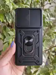 Черный чехол противоударный armors для Xiaomi Poco F4 GT / Поко Ф4 ГТ с защитой камеры