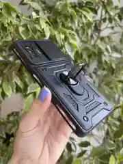 Черный чехол противоударный armors для Xiaomi Poco F4 GT / Поко Ф4 ГТ с защитой камеры