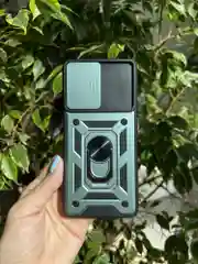 Зеленый чехол противоударный armors для Xiaomi Poco F3 / Поко Ф3 с защитой камеры