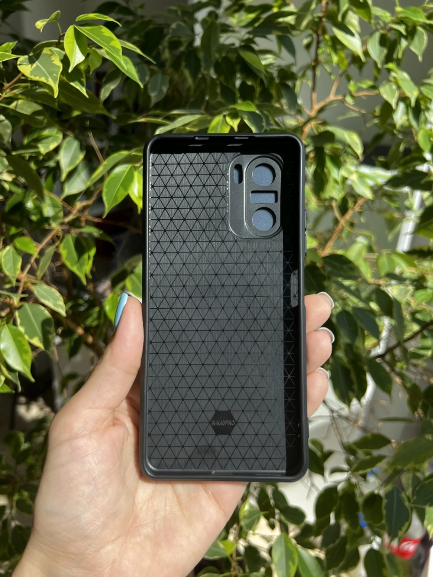 Темно-синий чехол противоударный armors для Xiaomi Poco F3 / Поко Ф3 с защитой камеры