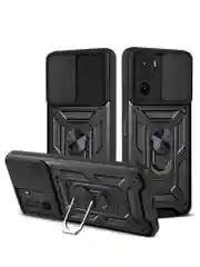 Черный чехол противоударный armors для Xiaomi Poco F3 / Поко Ф3 с защитой камеры