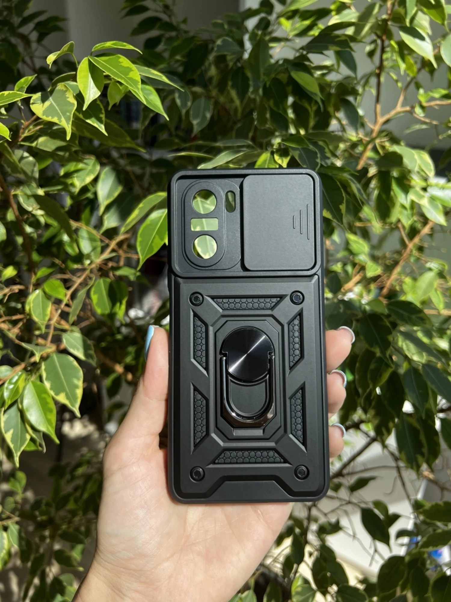 Темно-синий чехол противоударный armors для Xiaomi Poco F3 / Поко Ф3 с защитой камеры