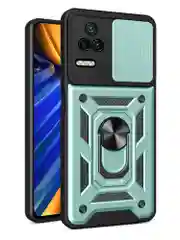 Черный чехол противоударный armors для Xiaomi Poco F4 / Поко Ф4 с защитой камеры