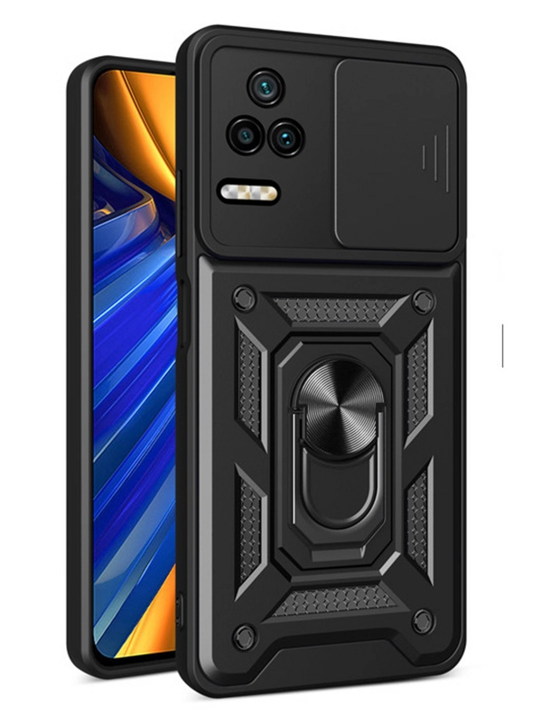 Чехол противоударный armors для Xiaomi Poco F4 / Поко Ф4 с защитой камеры