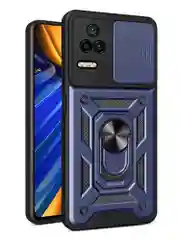 Черный чехол противоударный armors для Xiaomi Poco F4 / Поко Ф4 с защитой камеры