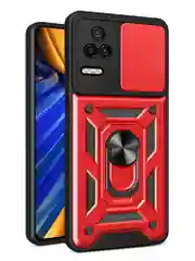Черный чехол противоударный armors для Xiaomi Poco F4 / Поко Ф4 с защитой камеры
