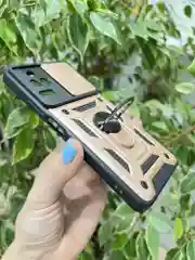 Розовый чехол противоударный armors для Xiaomi Poco F4 / Поко Ф4 с защитой камеры