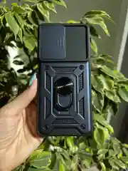 Темно-синий чехол противоударный armors для Xiaomi Poco F4 / Поко Ф4 с защитой камеры