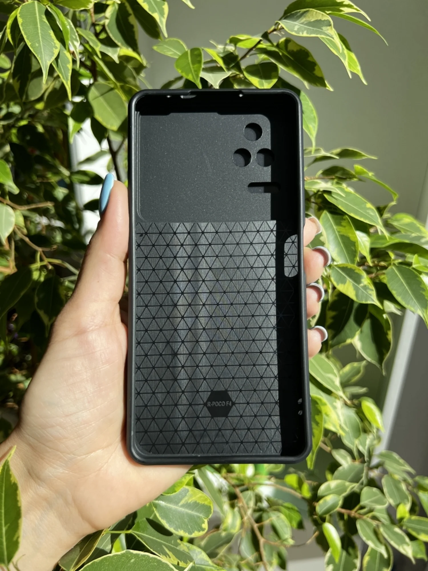 Темно-синий чехол противоударный armors для Xiaomi Poco F4 / Поко Ф4 с защитой камеры