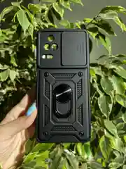 Темно-синий чехол противоударный armors для Xiaomi Poco F4 / Поко Ф4 с защитой камеры