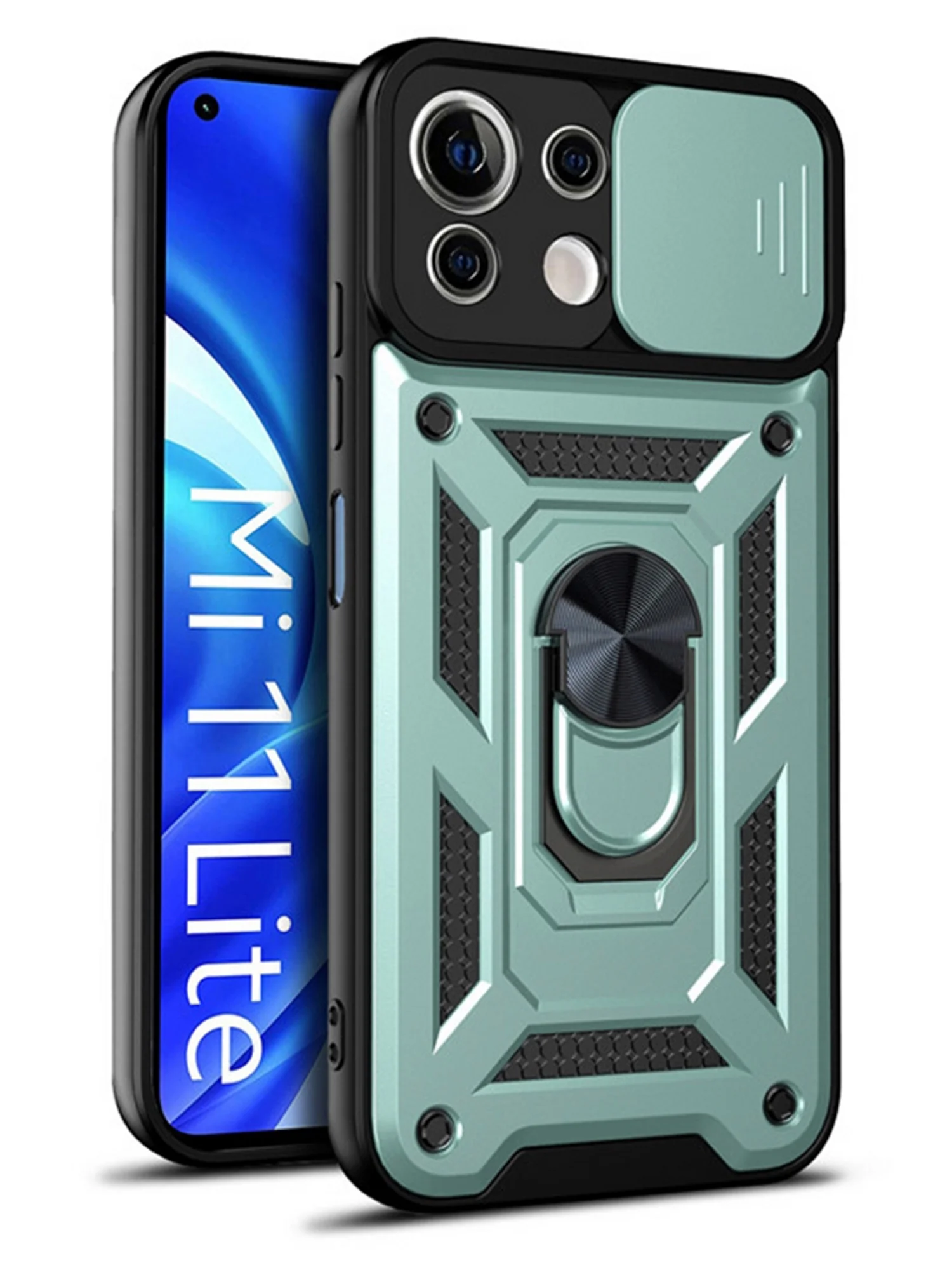 Черный чехол противоударный armors для Xiaomi Mi 11 Lite 4G и 5G и NE/Ми 11 Лайт с защитой камеры