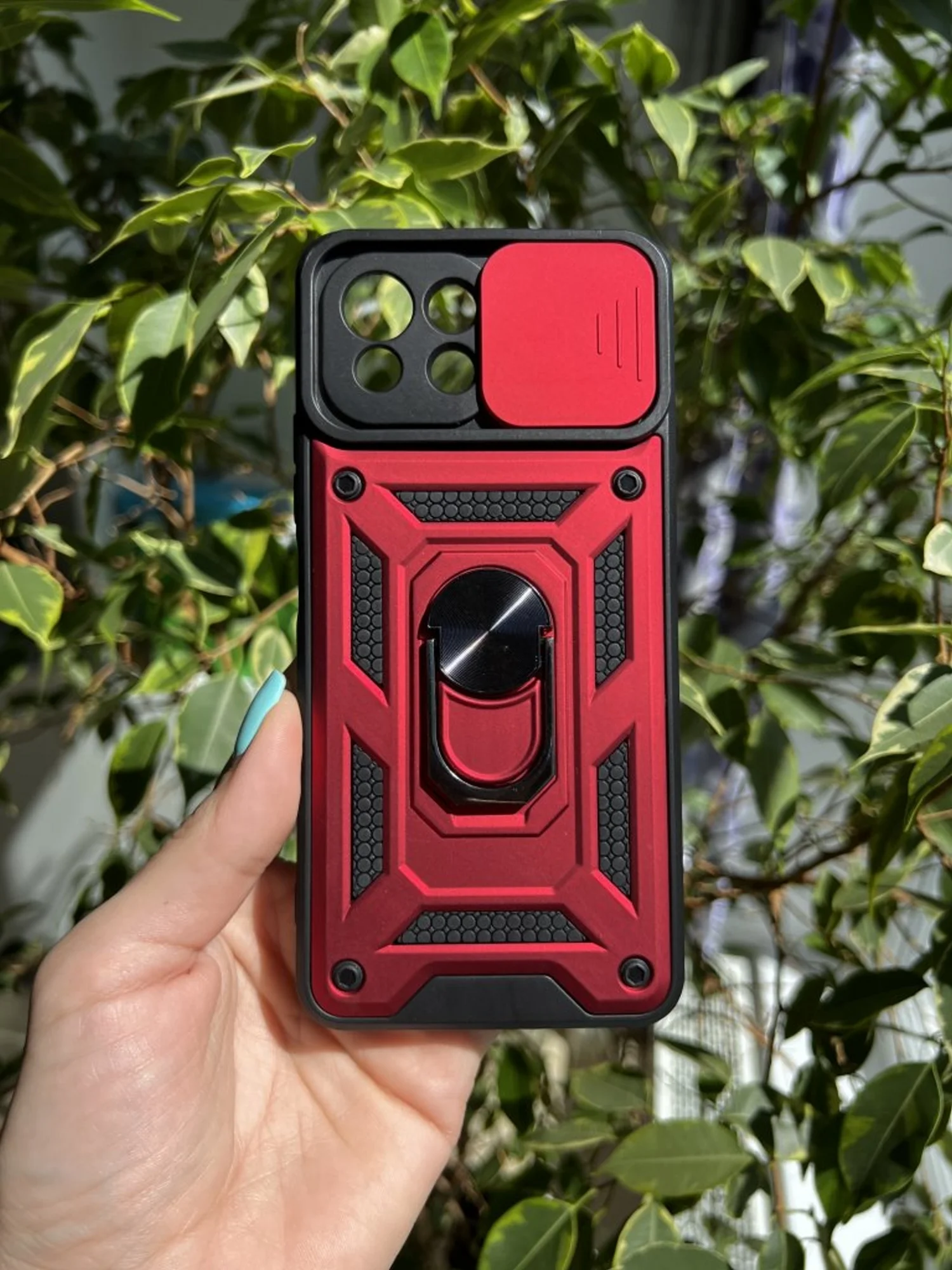 Красный чехол противоударный armors для Xiaomi Mi 11 Lite 4G и 5G и NE/Ми 11 Лайт с защитой камеры